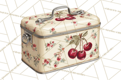 Farmhouse Cherry Kitchen Clipart, Rustic Cherry Kitchen Png Product Image 3