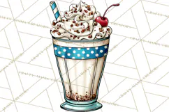 4th of July Retro Diner Clipart, Patriotic Americana Diner Product Image 4