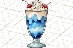 4th of July Retro Diner Clipart, Patriotic Americana Diner Product Image 5