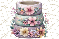 Pretty Stationery Clipart, Pastel Office Supplies Png Product Image 2