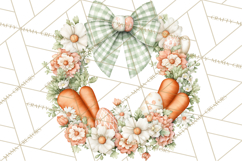Spring Wreath Clipart PNG, Easter Wreath Clip Art Product Image 2