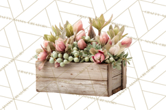 Early Spring Garden Cottagecore PNG, Seedling Terracotta Product Image 2