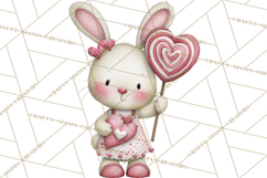 Valentine Clipart PNG, Cute Critters Hearts, Puppies Kittens Product Image 2