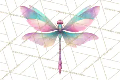 Butterfly Clipart, Dragonfly Clip Art PNG, Pastel Spring Product Image 3