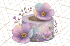 Pretty Stationery Clipart, Pastel Office Supplies Png Product Image 3