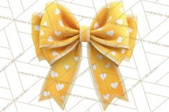 Easter Bow Clipart, Pastel Ribbon Bows, Floral Png Product Image 3