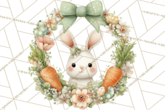 Spring Wreath Clipart PNG, Easter Wreath Clip Art Product Image 3