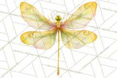Butterfly Clipart, Dragonfly Clip Art PNG, Pastel Spring Product Image 4