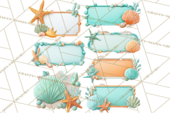 Under the Sea Birthday Party Clipart, Ocean Celebration Png Product Image 4