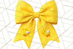 Easter Bow Clipart, Pastel Ribbon Bows, Floral Png Product Image 5