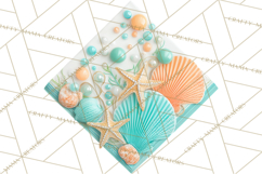 Under the Sea Birthday Party Clipart, Ocean Celebration Png Product Image 5