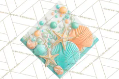Under the Sea Birthday Party Clipart, Ocean Celebration Png Product Image 5
