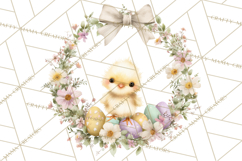 Spring Wreath Clipart PNG, Easter Wreath Clip Art Product Image 2