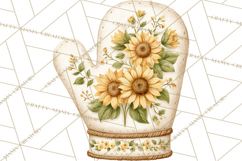 Farmhouse Sunflower Kitchen Clipart, Sunflower Kitchen Png Product Image 3