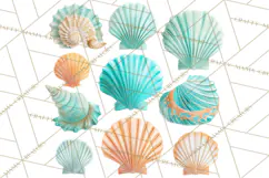 Under the Sea Birthday Party Clipart, Ocean Celebration Png Product Image 3