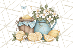 Citrus Kitchen Cottagecore PNG, Rustic Citrus Clipart, Lemon Product Image 5