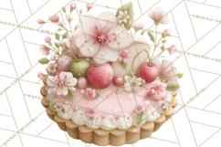Sweet Treats Bakery Clipart, Pastel Dessert Clip Art Png Product Image 5