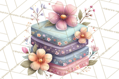 Pretty Stationery Clipart, Pastel Office Supplies Png Product Image 5
