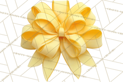 Easter Bow Clipart, Pastel Ribbon Bows, Floral Png Product Image 5