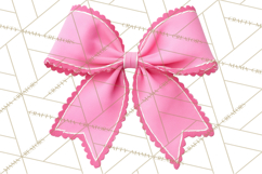 Easter Bow Clipart, Pastel Ribbon Bows, Floral Png Product Image 2