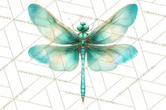 Butterfly Clipart, Dragonfly Clip Art PNG, Pastel Spring Product Image 2