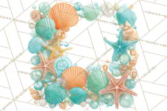 Under the Sea Birthday Party Clipart, Ocean Celebration Png Product Image 3