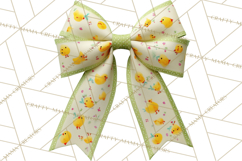 Easter Bow Clipart, Pastel Ribbon Bows, Floral Png Product Image 3