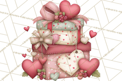 Valentine Clipart PNG, Cute Critters Hearts, Puppies Kittens Product Image 3