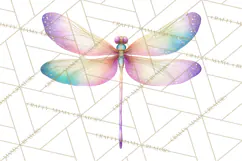 Butterfly Clipart, Dragonfly Clip Art PNG, Pastel Spring Product Image 4