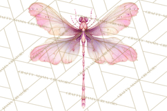 Butterfly Clipart, Dragonfly Clip Art PNG, Pastel Spring Product Image 5