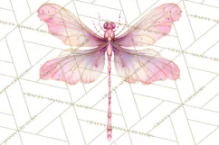 Butterfly Clipart, Dragonfly Clip Art PNG, Pastel Spring Product Image 5