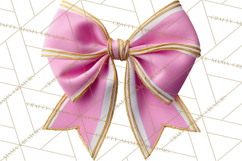 Easter Bow Clipart, Pastel Ribbon Bows, Floral Png Product Image 5