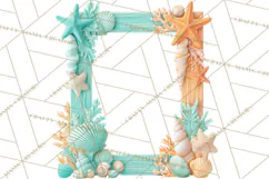 Under the Sea Birthday Party Clipart, Ocean Celebration Png Product Image 5