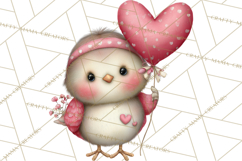 Valentine Clipart PNG, Cute Critters Hearts, Puppies Kittens Product Image 2