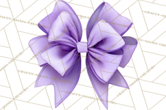 Easter Bow Clipart, Pastel Ribbon Bows, Floral Png Product Image 2