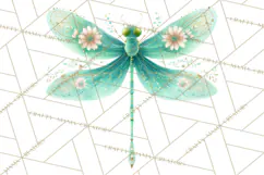 Butterfly Clipart, Dragonfly Clip Art PNG, Pastel Spring Product Image 2