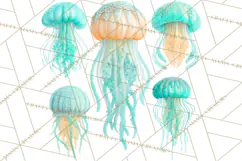 Under the Sea Birthday Party Clipart, Ocean Celebration Png Product Image 2