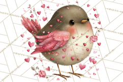 Valentine Clipart PNG, Cute Critters Hearts, Puppies Kittens Product Image 3