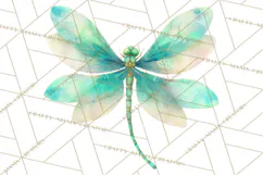 Butterfly Clipart, Dragonfly Clip Art PNG, Pastel Spring Product Image 5