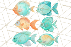 Under the Sea Birthday Party Clipart, Ocean Celebration Png Product Image 5