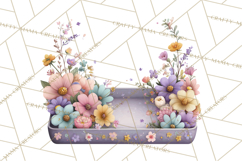 Pretty Stationery Clipart, Pastel Office Supplies Png Product Image 5