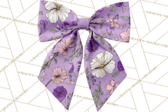 Easter Bow Clipart, Pastel Ribbon Bows, Floral Png Product Image 2