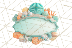 Under the Sea Birthday Party Clipart, Ocean Celebration Png Product Image 2
