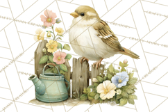 Vintage Garden Animals Clipart, Ducklings Bunnies Lambs Product Image 2