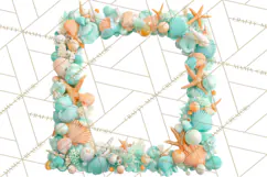 Under the Sea Birthday Party Clipart, Ocean Celebration Png Product Image 3