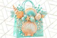 Under the Sea Birthday Party Clipart, Ocean Celebration Png Product Image 4