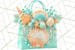 Under the Sea Birthday Party Clipart, Ocean Celebration Png Product Image 4