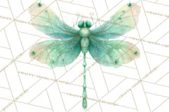 Butterfly Clipart, Dragonfly Clip Art PNG, Pastel Spring Product Image 5