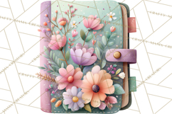 Pretty Stationery Clipart, Pastel Office Supplies Png Product Image 4