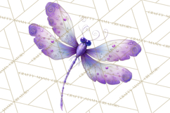 Butterfly Clipart, Dragonfly Clip Art PNG, Pastel Spring Product Image 2